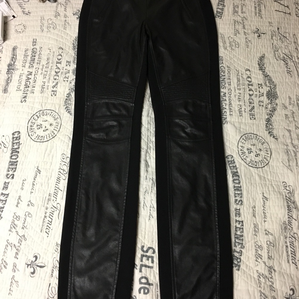 Bcbg leather leggings